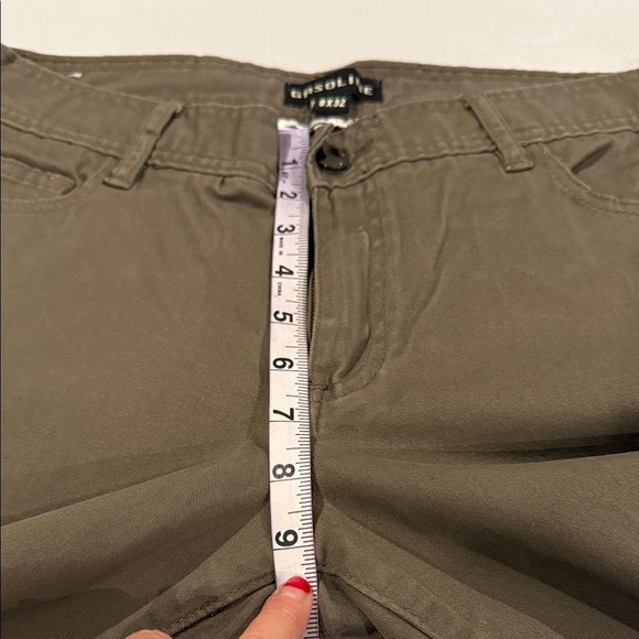 Gasoline Pants Women's Boot Cut Jeans Olive Size 8x32 - Picture 3 of 15